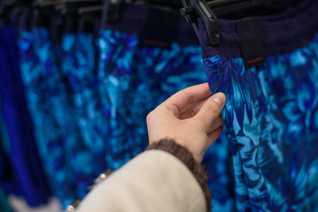 hand clothes shopの写真素材