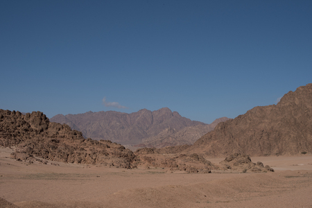 Mountain ranges in the desertsの写真素材