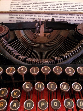 Old classic typewriterの素材