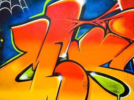 Vibrant graffiti wallの素材
