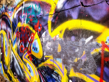 Colorful sprayed wallの素材