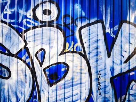 Abstract graffiti on a wallの素材