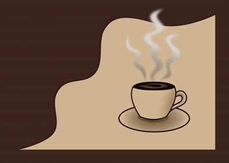 morning coffee illustrationのイラスト素材