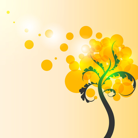 abstract vector tree.EPS 10のイラスト素材