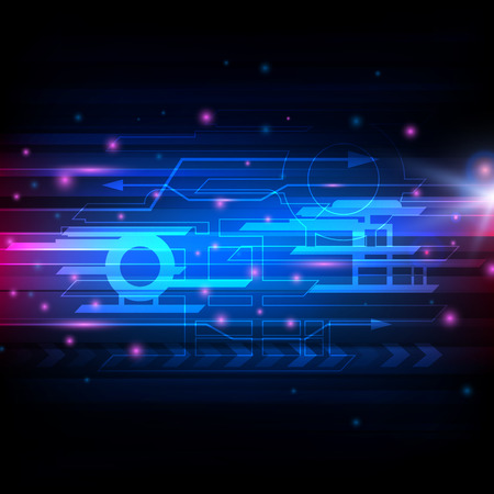 Abstract vector background. Futuristic technology style.のイラスト素材