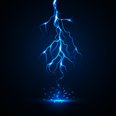 vector lightning flash strike background.EPS10のイラスト素材