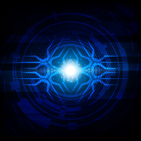 Abstract vector digital technology backgroundのイラスト素材