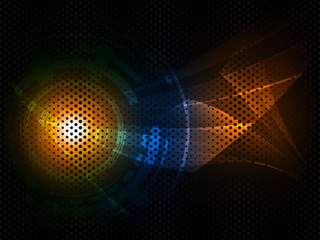 Abstract futuristic digital technology background. のイラスト素材