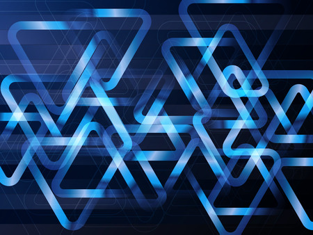 Abstract geometric background with triangles. Vector digital technology concept.のイラスト素材