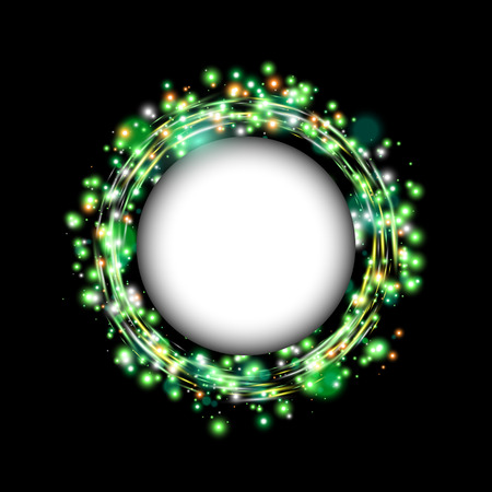 Round shiny frame background. Vector illustration EPS10のイラスト素材