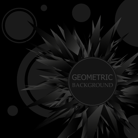 Abstract black geometric background. Geometric pattern. Vector template designのイラスト素材
