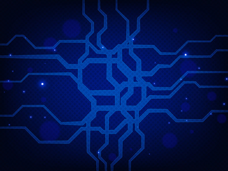 Technology Background. Abstract Vector Hi-Tech Backgroundのイラスト素材