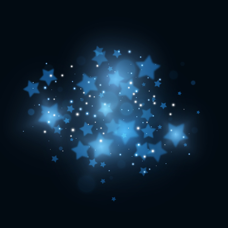 Magic stars background. Vector illustrationのイラスト素材