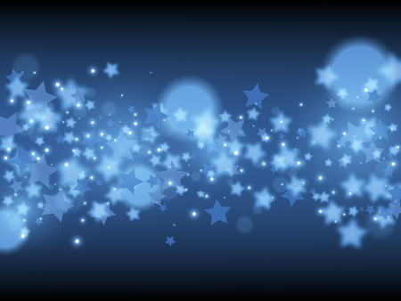 Blue magic background with stars. Vector illustrationのイラスト素材
