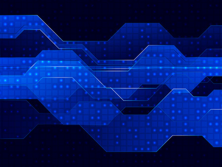 Abstract Technology Hi-tech Background. Vector Illustrationのイラスト素材