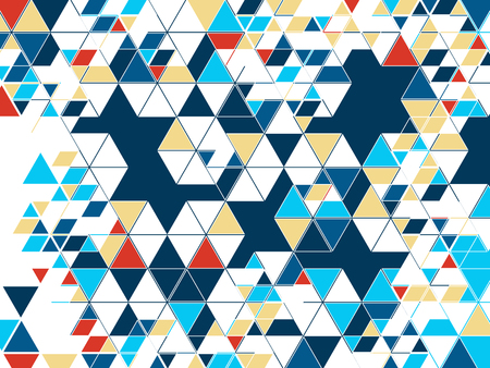 Geometric background with triangles and hexagons. Abstract vector illustration EPS10のイラスト素材