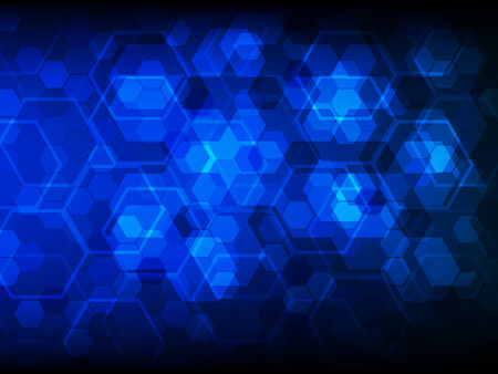 Background with hexagons. Hi-tech digital technology concept, abstract background. Vector illustration EPS10のイラスト素材