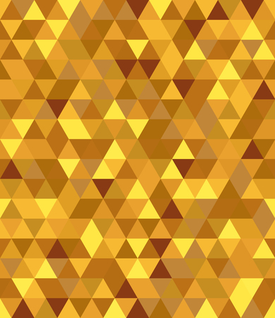 Gold seamless pattern. Geometrical background with triangles.のイラスト素材