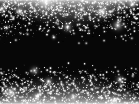 Silver glitter stardust background.のイラスト素材