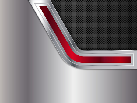 Black and silver metal background. Abstract vector illustrationのイラスト素材