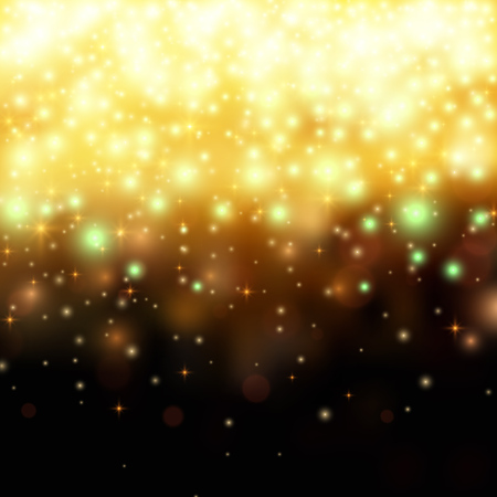 Gold glitter stardust background. Vector illustrationのイラスト素材