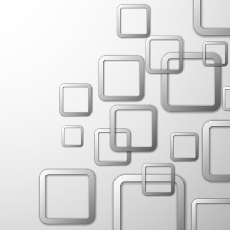 Black and white geometric background with squares. Abstract vector illustration EPS10のイラスト素材
