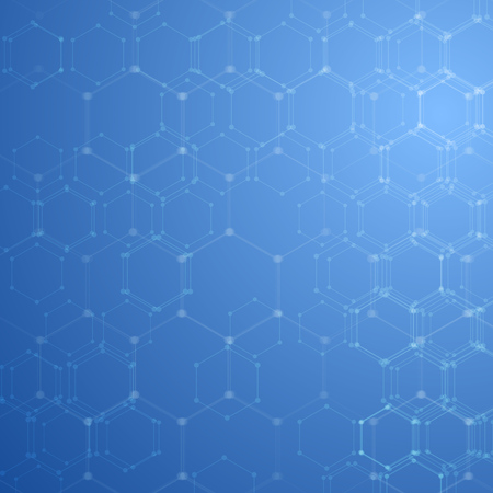 Geometric pattern with hexagons. Abstract technology concept background. Vector illustration EPS10