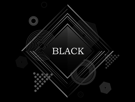Abstract black and white geometric background. Vector illustration EPS10のイラスト素材
