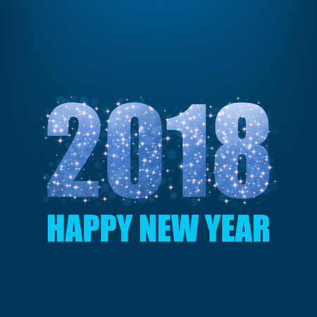 New Year 2018 card. Vector background EPS10のイラスト素材