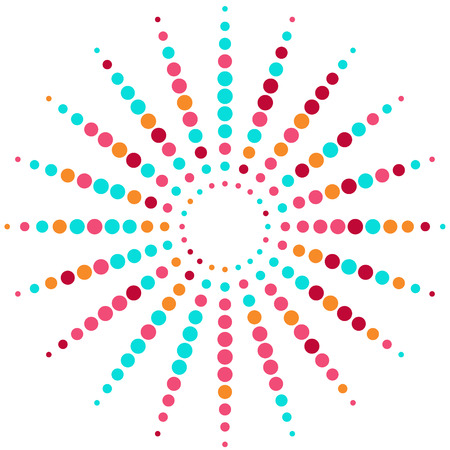 Abstract circular halftone background.のイラスト素材