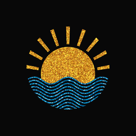 Blue explosion background with rays. Vector absrtact illustration EPS10のイラスト素材