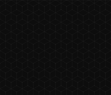 Seamless geometric pattern with cubes. Black geometric background. Vector illustration EPS10のイラスト素材