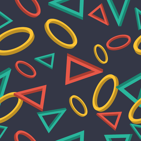 Abstract geometric background. Vector seamless patternのイラスト素材