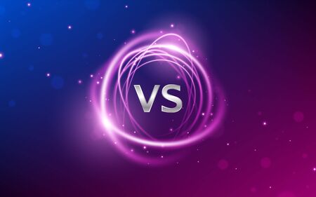 VS, versus battle background. Sports competition. Vector designのイラスト素材