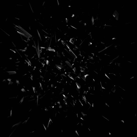 Shards of broken glass. Abstract explosion. Vector backgroundのイラスト素材