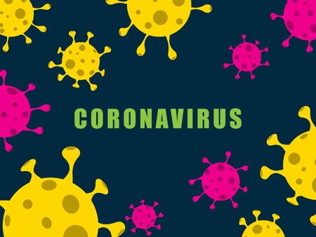 Coronavirus, COVID-19 background. Pandemic medical concept. Vector illustrationのイラスト素材