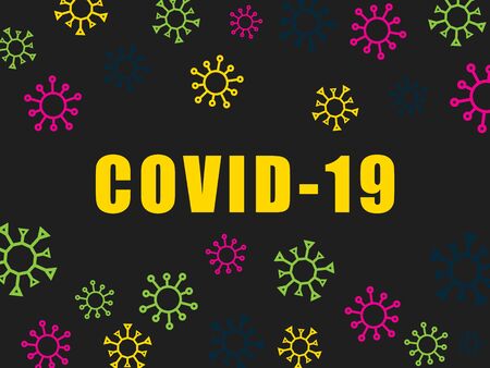 Coronavirus, COVID-19 background. Pandemic medical concept. Vector illustration EPS10のイラスト素材