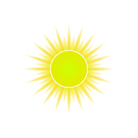 Sun icon for weather design. Vector logo EPS10のイラスト素材