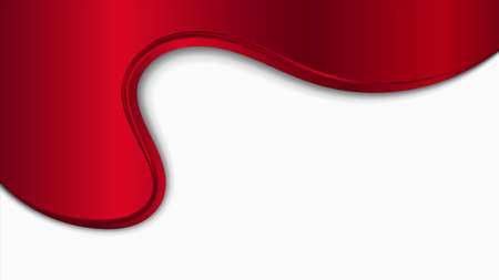 Red and white metal background with wave. Abstract vector background EPS10のイラスト素材