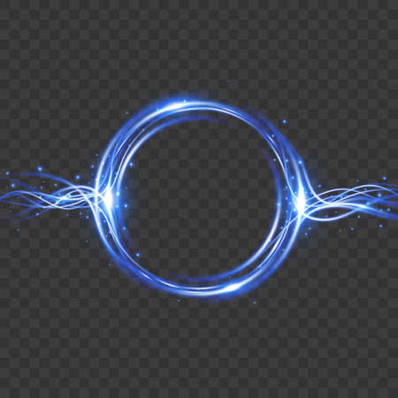 Vector light effect. Energy flow. Magic frame. Vector illustration EPS10のイラスト素材