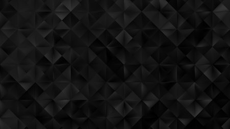 Black and white geometric background with triangles. Abstract vector illustration.