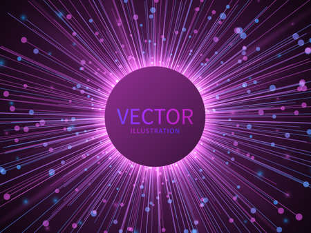 High speed. Abstract explosion background. Vector illustration.のイラスト素材