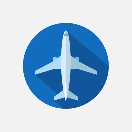 Plane icon. Airplane flat sign. Vector illustration EPS10のイラスト素材