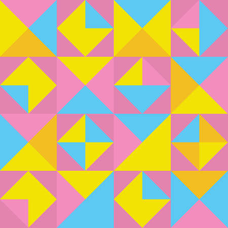 Seamless geometric pattern with triangles. Colorful vector background EPS10