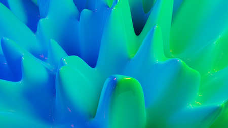 3d waves. Modern colorful poster. Abstract background. 3D rendering