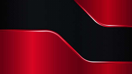 Black and red metal background. Vector metallic banner. Abstract technology background EPS10のイラスト素材