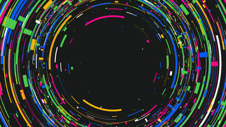 Abstract technology background. round frame. Vector Illustration EPS10のイラスト素材