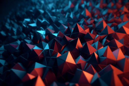 3D background with triangles. abstract wallpaperの素材