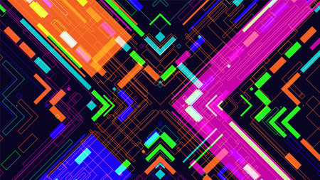 Abstract futuristic digital technology background. Vector illustration EPS10