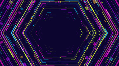 Modern cyberpunk poster. Technology background. Vector illustration EPS10のイラスト素材